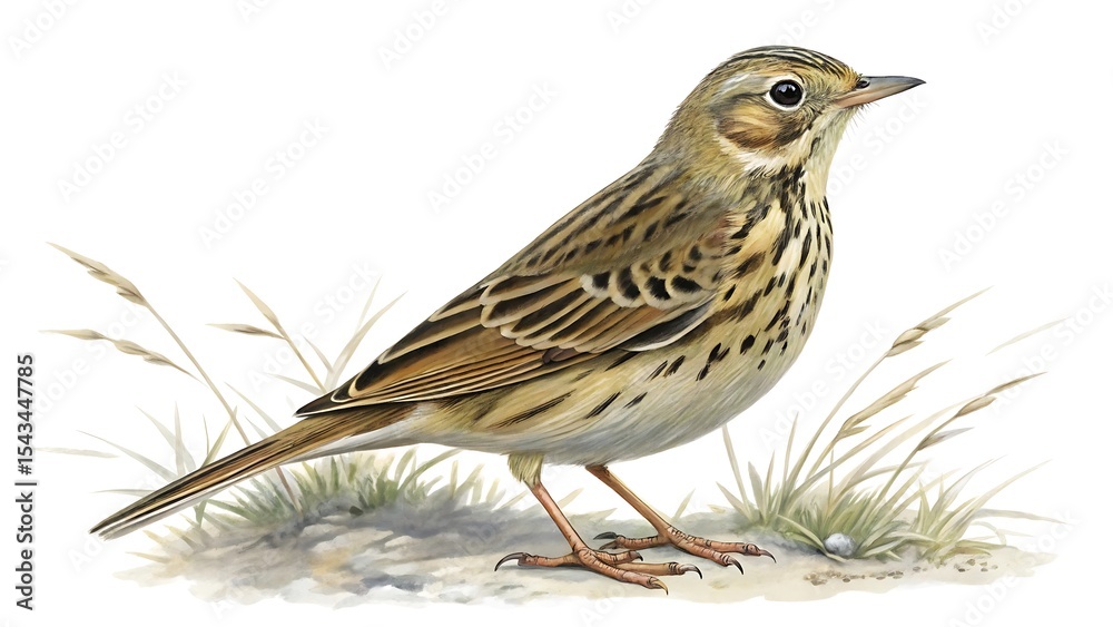Fototapeta premium sparrow on a white background