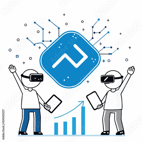Exploring Future Technology: Individuals Engaging with Augmented Reality and Digital Progress

