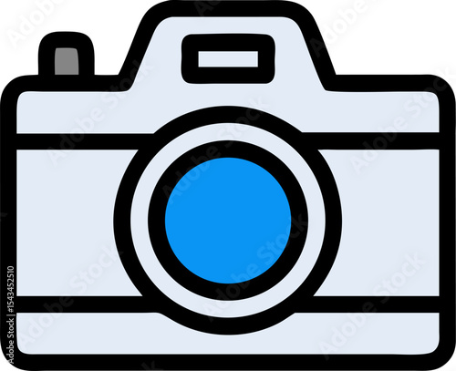 photo camera vector icon on white or transparent background
