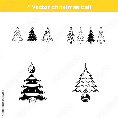 Christmas ornament flat icon,Christmas Ornament Icon on Black and White Vector Backgrounds,Christmas decorations