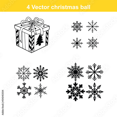 Christmas ornament flat icon,Christmas Ornament Icon on Black and White Vector Backgrounds,Christmas decorations