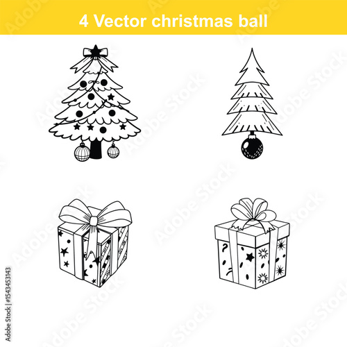 Christmas ornament flat icon,Christmas Ornament Icon on Black and White Vector Backgrounds,Christmas decorations