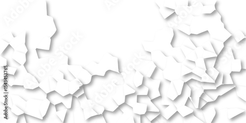 Beautiful white crystallized polygon background. abstract light white stone tile pattern with shadow. modern wallpaper, trendy simple minimal geometric background abstract mosaic backdrop.