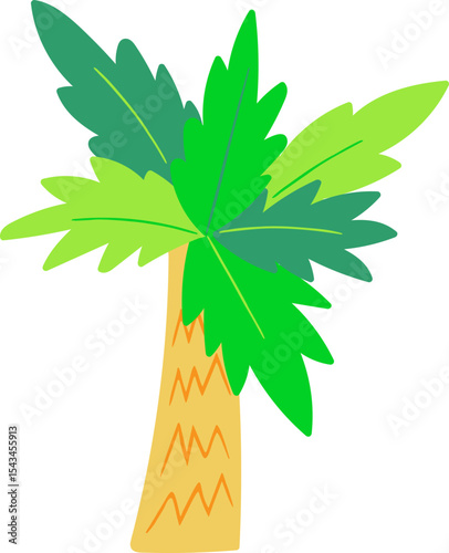tropical tree vector art 이쁜 야자수 나무 벡터 일러스트 