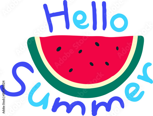 안녕 여름 Hello summer 글자 포스터 background 배경 
