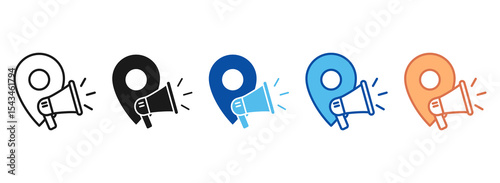 Marketing Icon Set Multiple Style Collection