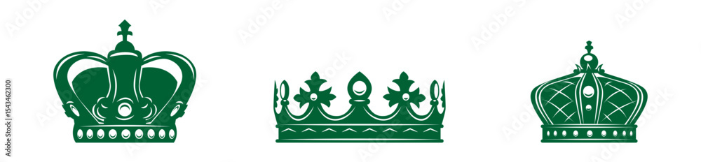 Fototapeta premium Set Crown collection 