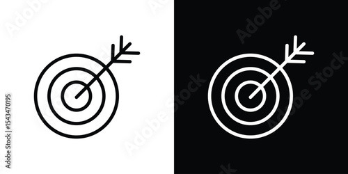Aim icon filled flat sign concept for web design.