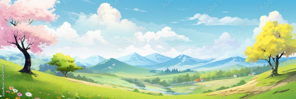 Fototapeta premium japanese landscape