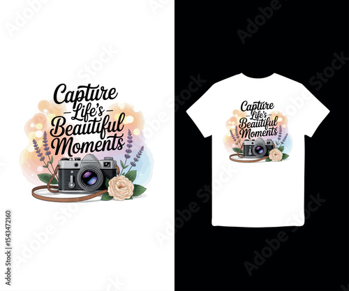 Capture Life’s Beautiful Moments t-shirt design