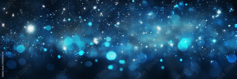 Obraz premium background blue with glitter