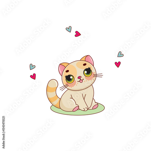 Adorable Kitten Character Collection.