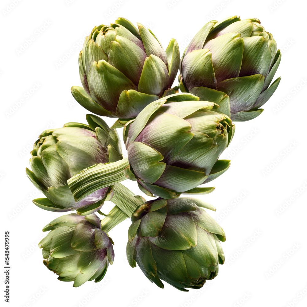 Obraz premium Stunning Artichoke Close-Up: A Vibrant Culinary Delight