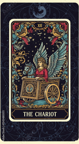 The Chariot Tarot Card Art