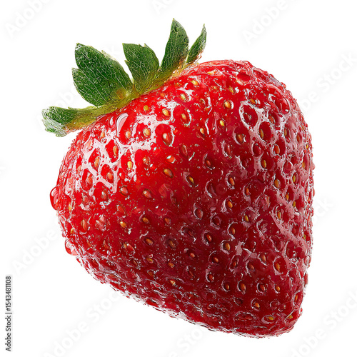 Juicy Red Strawberry: Vibrant Macro Photography