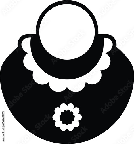 Baby Bib Vector Icon