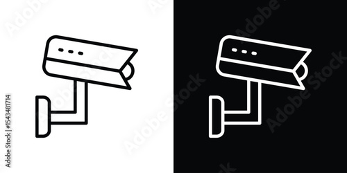 CCTV icon filled flat sign concept for web design.