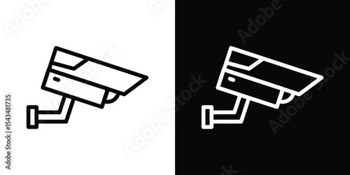 CCTV icon filled flat sign concept for web design.