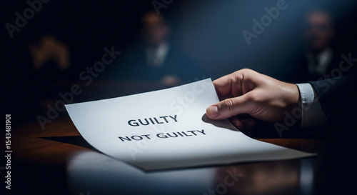 Guilty or Not Guilty Courtroom Scene