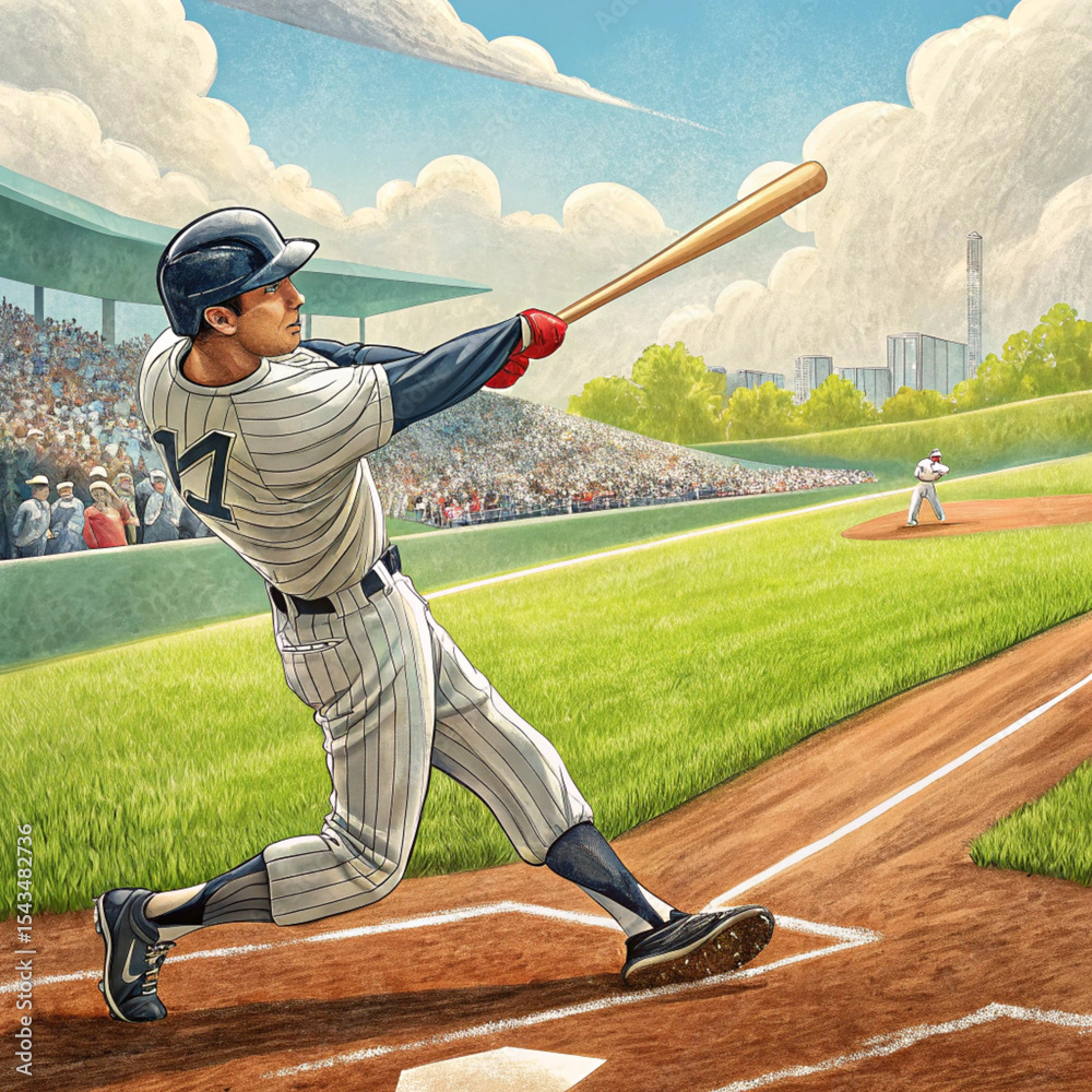 Obraz premium baseball player throwing ball