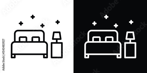 Clean Room icon filled flat sign concept for web design.