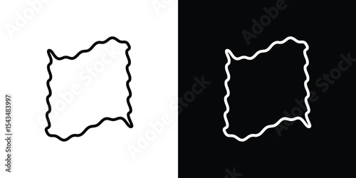 Cleaning cloth icon filled flat sign concept for web design.