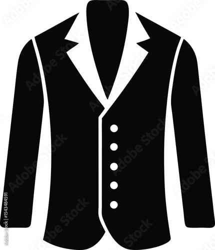 vector illustration of a suit