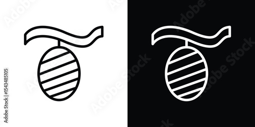 Cocoon icon filled flat sign concept for web design.