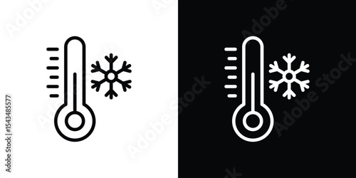 Cold icon filled flat sign concept for web design.