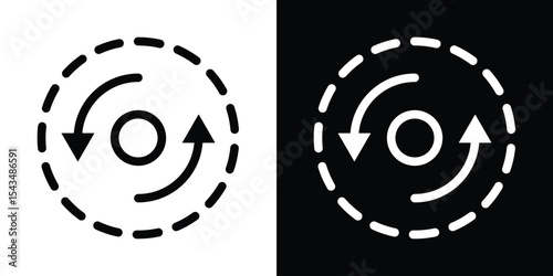 Consistency icon filled flat sign concept for web design.