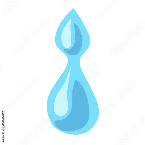 Water drops. drops, waves, tears, spray, nature splashes isolated on white background. Dripping liquid. Water spill. Aqua drop element. Cartoon flat vector illustration