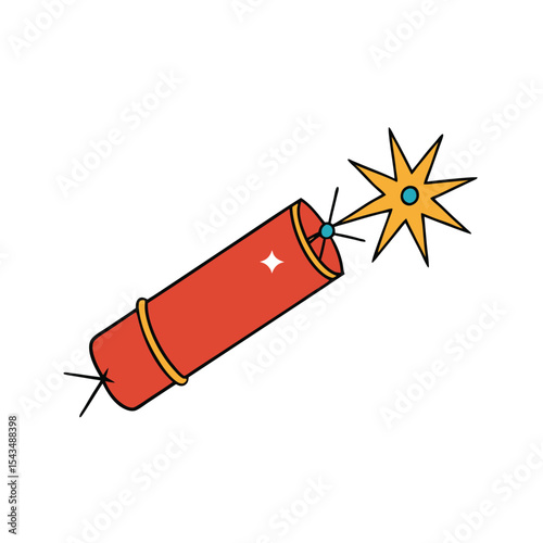 a christmas cracker bursting open with sparkles an