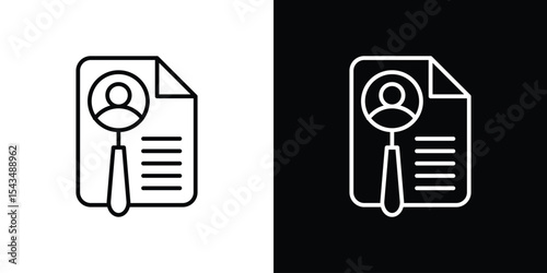 Curriculum vitae sign icon filled flat sign concept for web design.