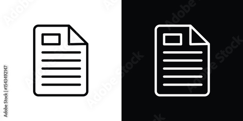 Document icon filled flat sign concept for web design.