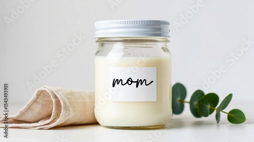 Jar of breastmilk with mom label, maternal health posters, nursing awareness campaigns, lactation support materials, parenting education pamphlets, breastfeeding advocacy designs