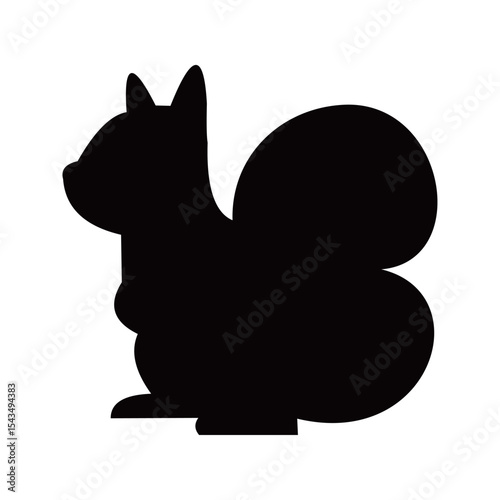 silhouette of animal art, black color and vector.