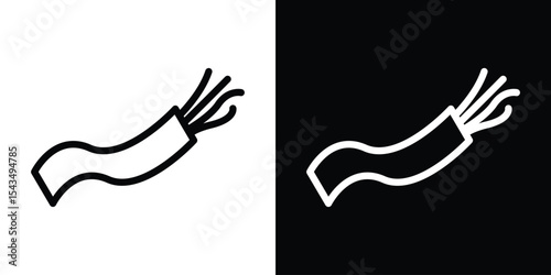 Electric cable icon filled flat sign concept for web design.