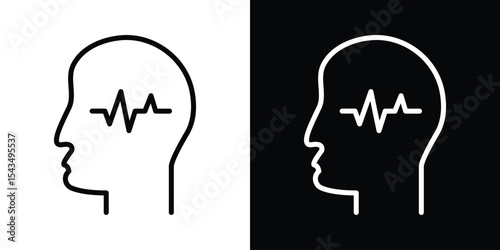 Epilepsy icon filled flat sign concept for web design.