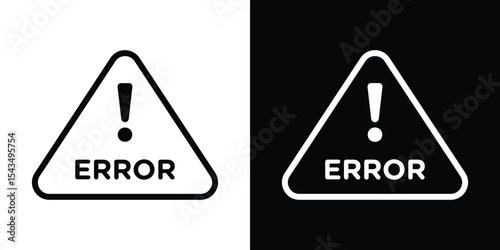 Error icon filled flat sign concept for web design.