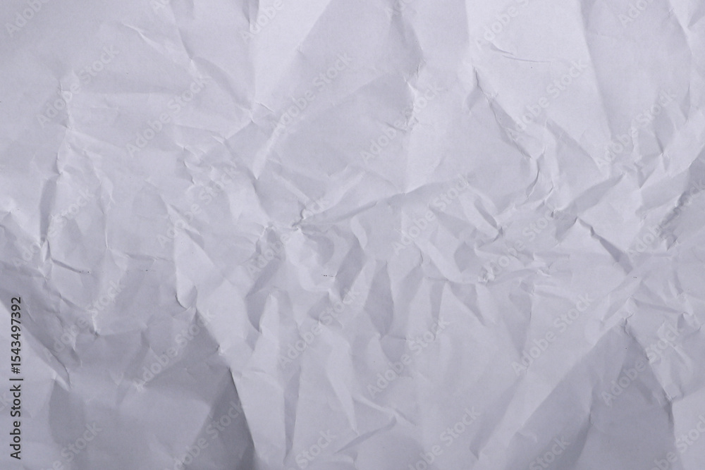 Obraz premium Wrinkled White Paper Texture Background