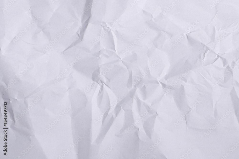 Obraz premium Crumpled White Paper Texture Background