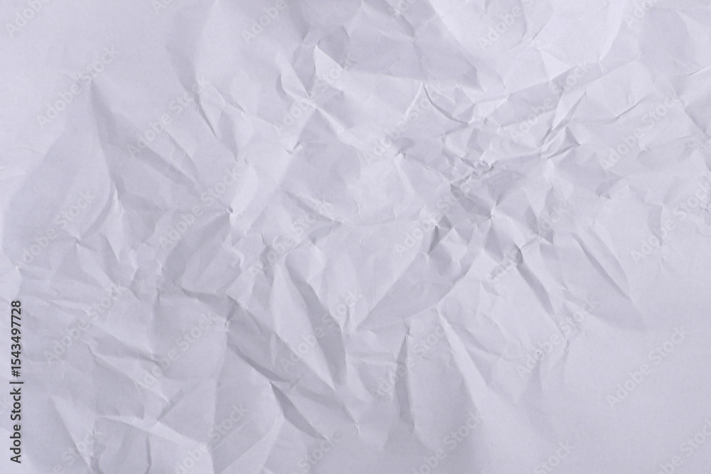 Obraz premium Crumpled White Paper Texture Background
