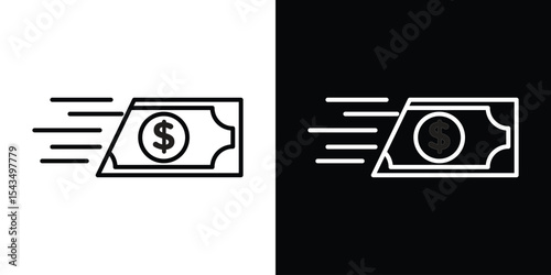 Fast pay icon filled flat sign concept for web design.