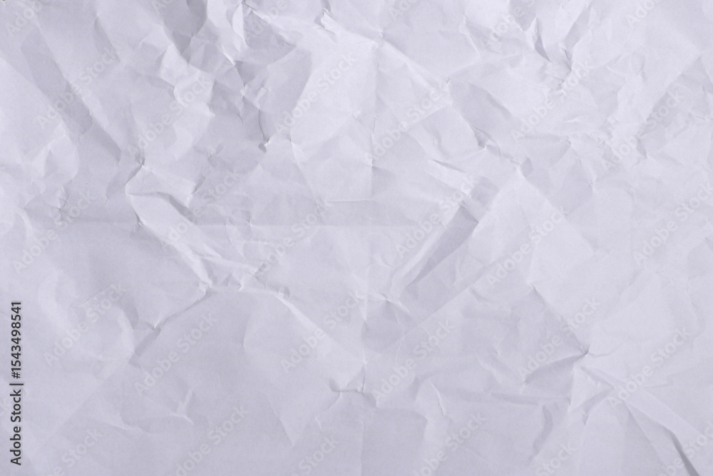 Obraz premium Wrinkled White Paper Texture Background