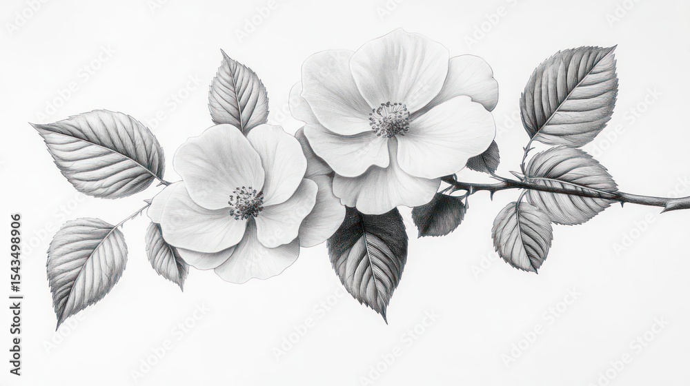black and white flower black and white flower