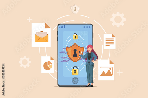 Comprehensive Mobile Cybersecurity: Safeguarding Sensitive Data and Ensuring Digital Privacy with Advanced Smartphone Protection Technology.
