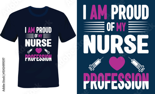 Nurse Typography T-shirt Design, Nursing Typography T-shirt Design.