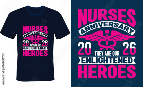 Nurse Typography T-shirt Design, Careness Typography T-shirt Design.