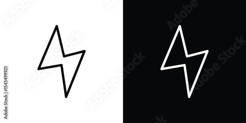 Flash icon filled flat sign concept for web design.