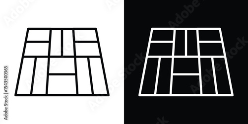 Floor icon filled flat sign concept for web design.